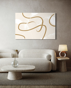 Abstract Gold Lines