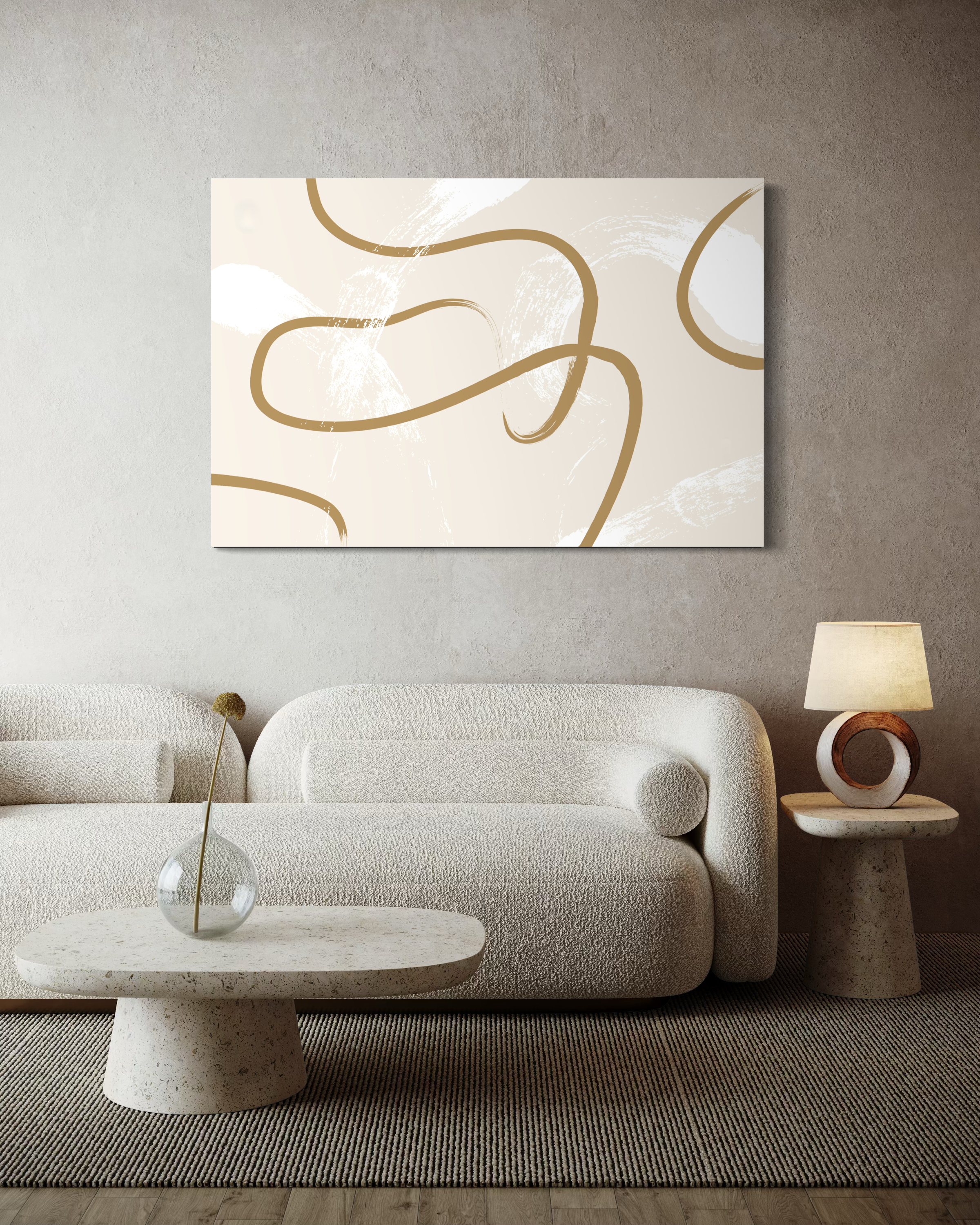 Abstract Gold Lines