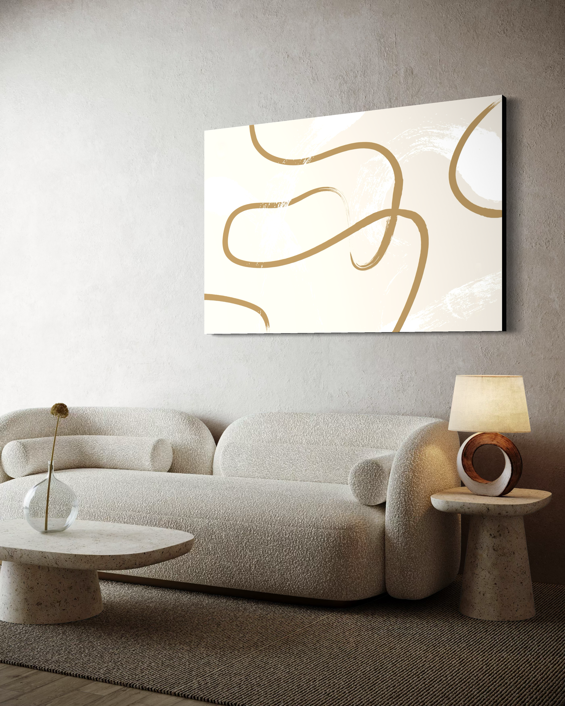 Abstract Gold Lines