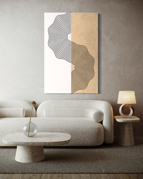 Abstract Waves – Minimalist Art