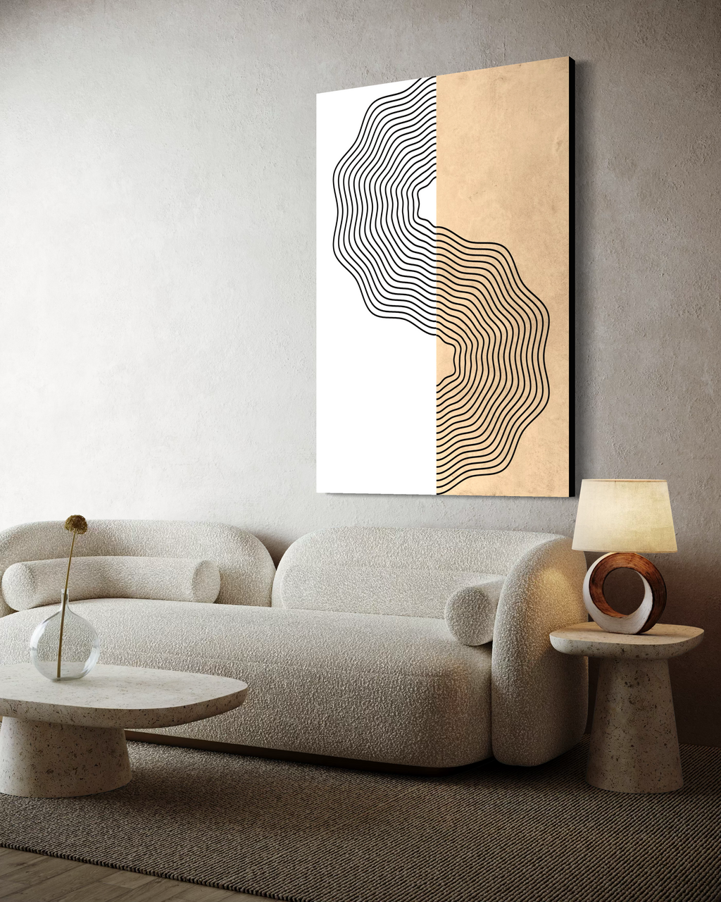 Abstract Waves – Minimalist Art