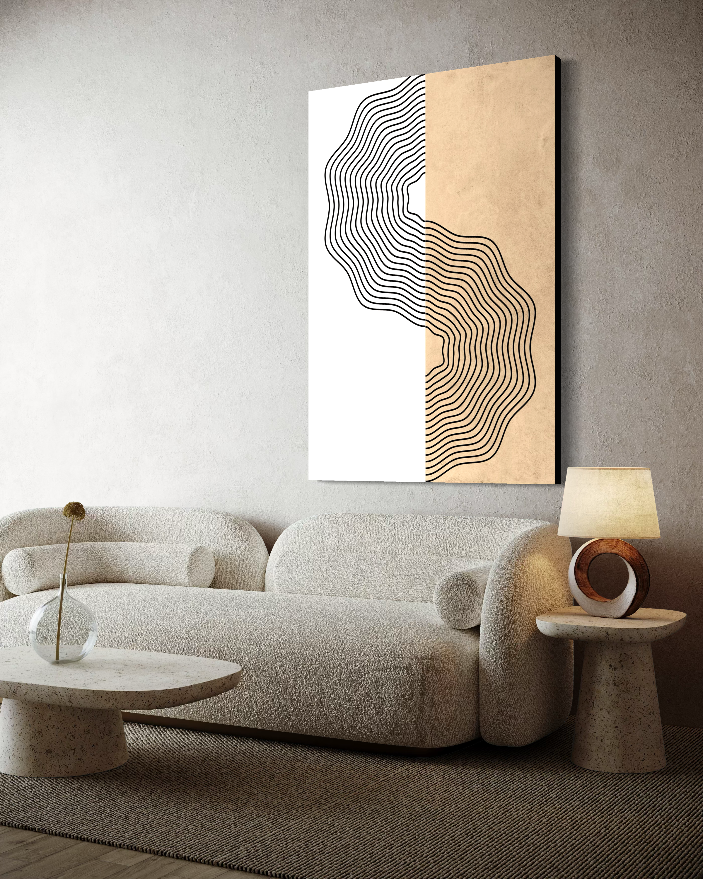 Abstract Waves – Minimalist Art