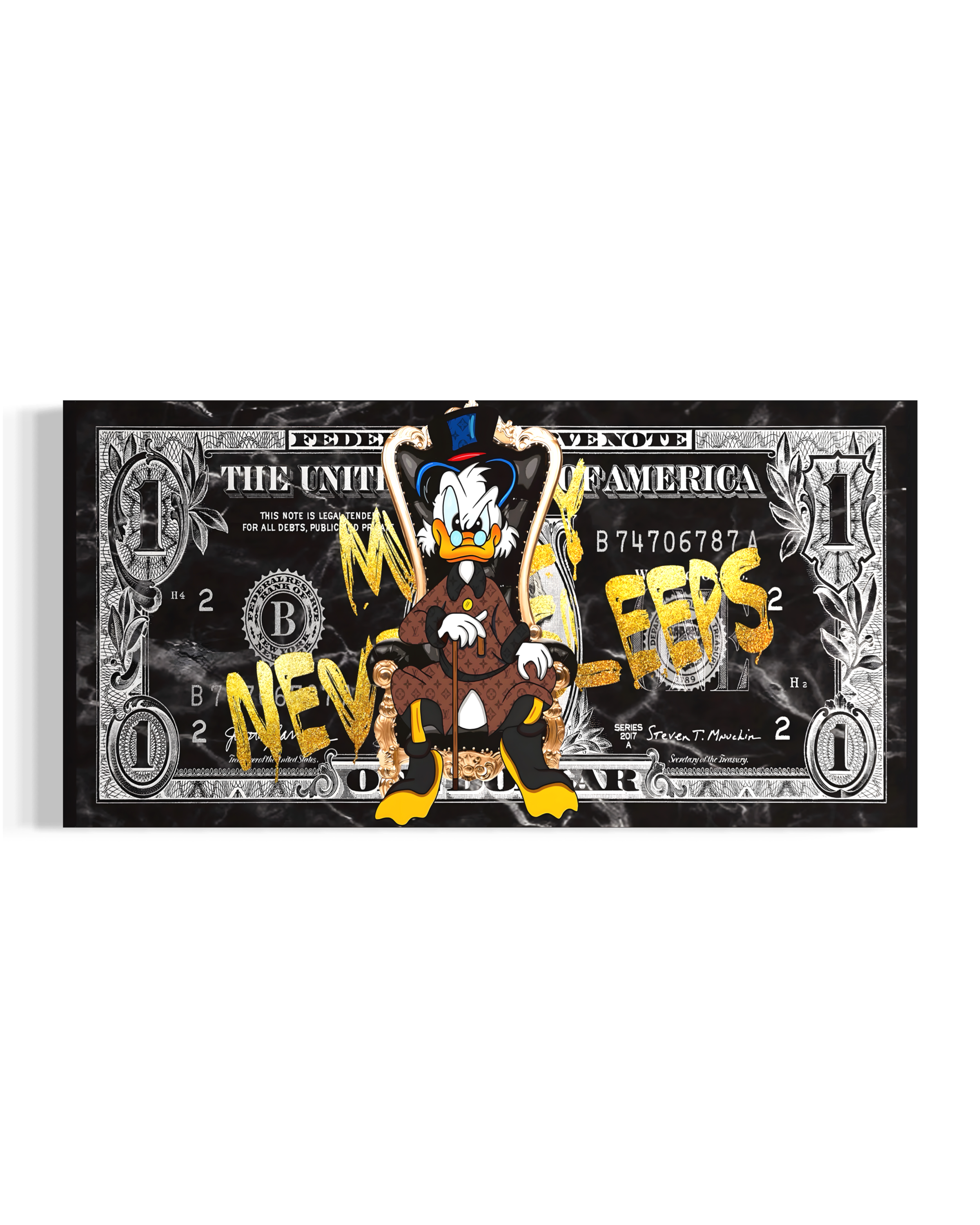 Money Never Sleeps Canvas