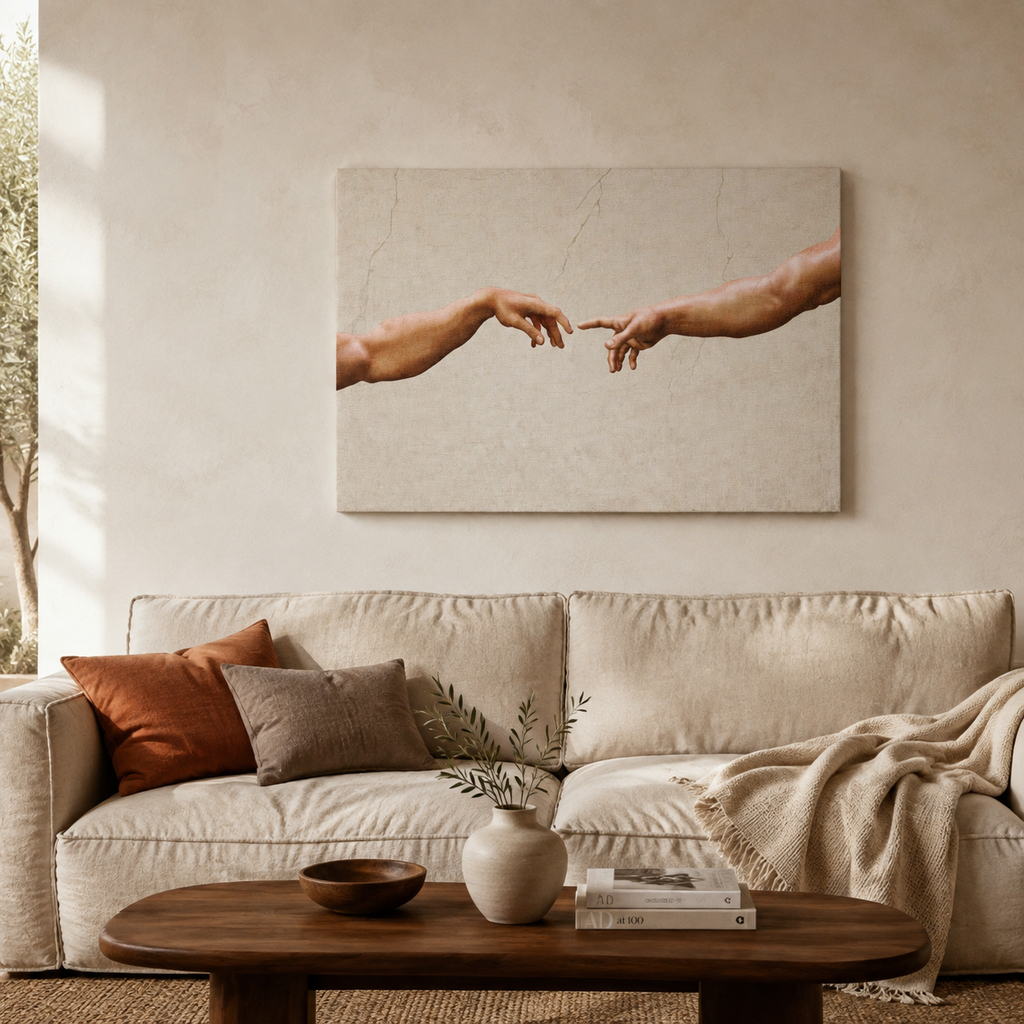 Πίνακας σε καμβά The Creation of Adam