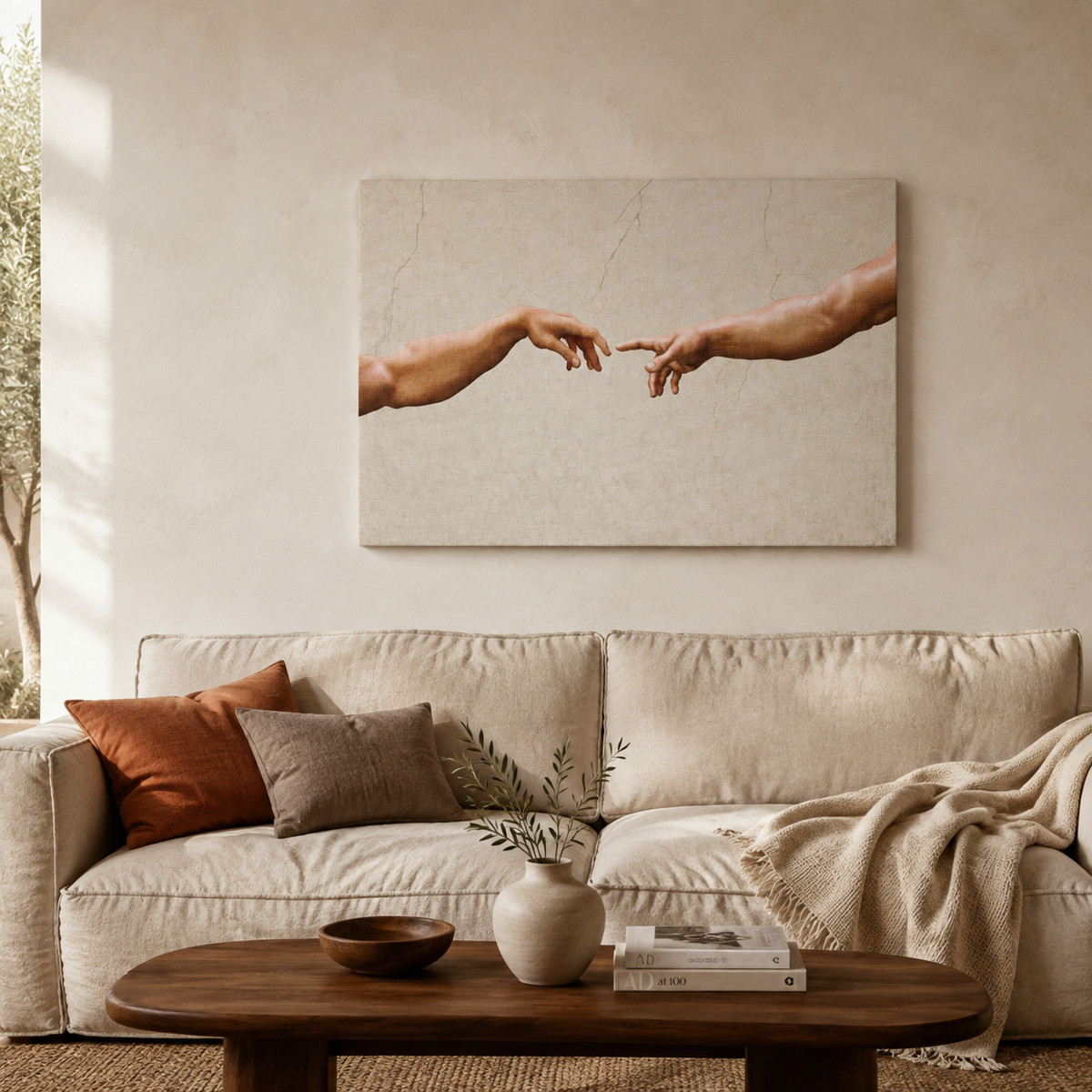 Πίνακας σε καμβά The Creation of Adam