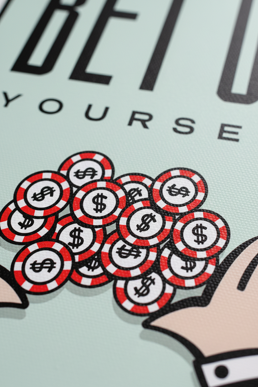 Bet on Yourself Canvas Detail