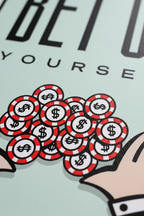 Bet on Yourself Canvas Detail