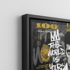 Black frame corner detail