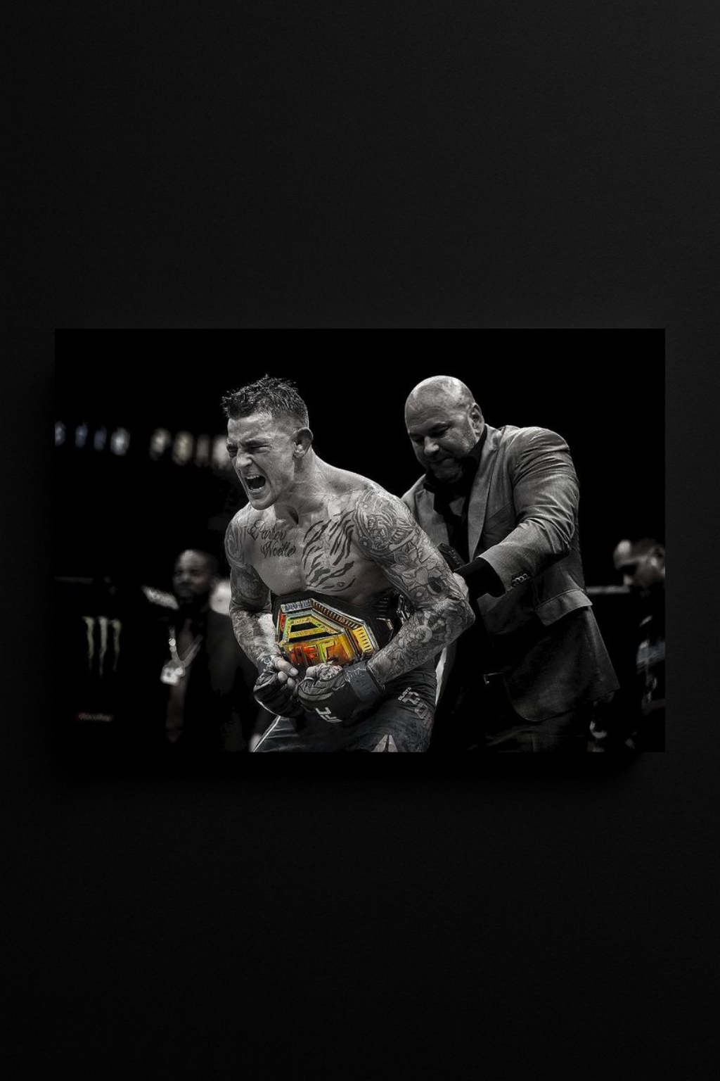 Victory Earned – Dustin Poirier Champion Canvas