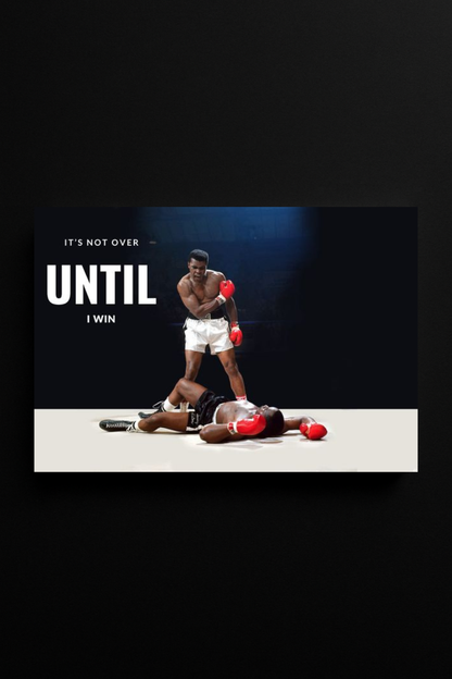 Until I Win – Boxing Motivation Canvas