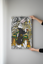 Bugs Bunny Canvas Being Hung