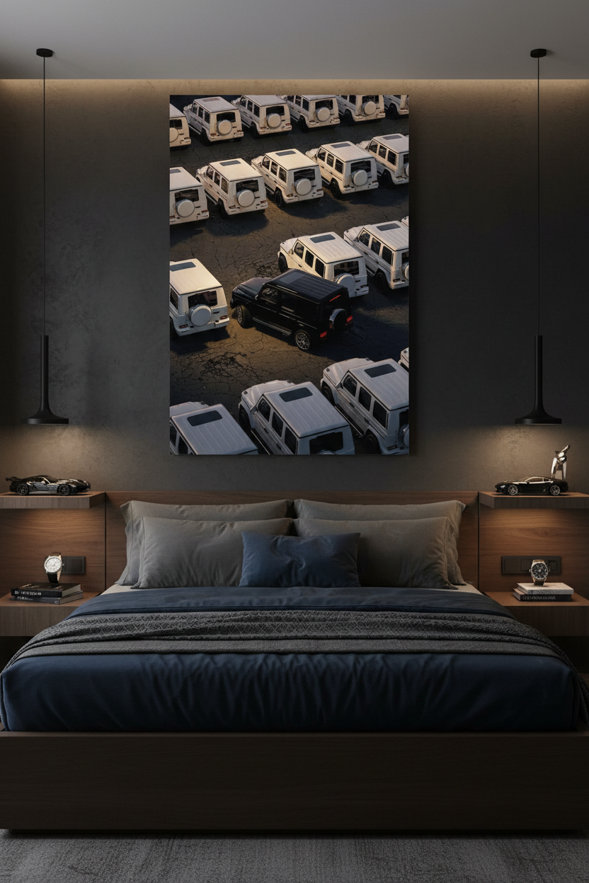 Centered Bedroom Scene
