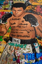 Close-up Ali canvas