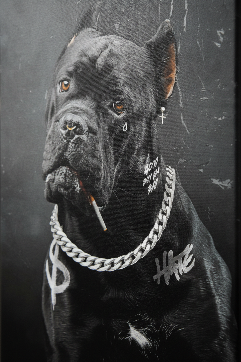 Close-up Bad Boy canvas