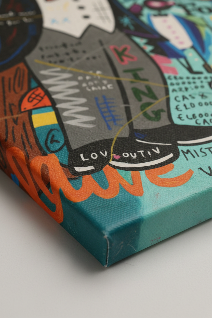 Close-up Detail Canvas Texture