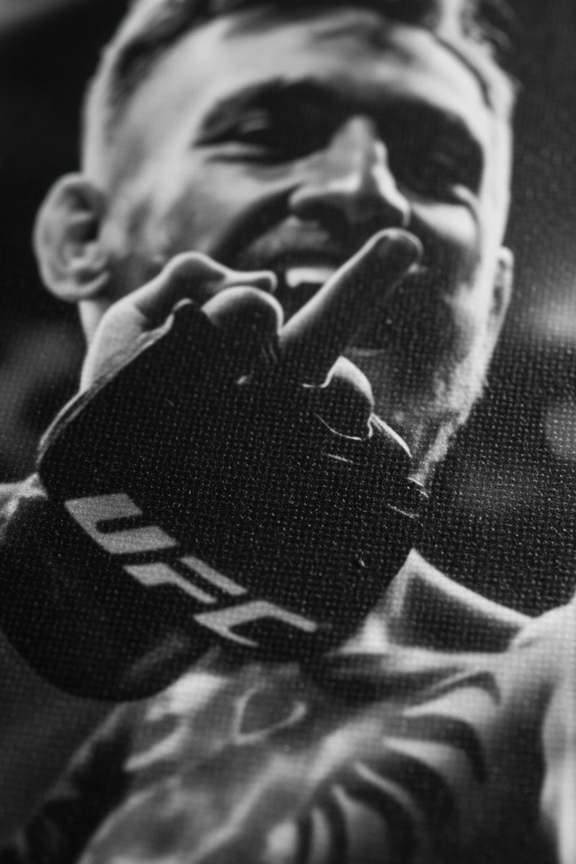 Close-up Detail Conor McGregor UFC Canvas