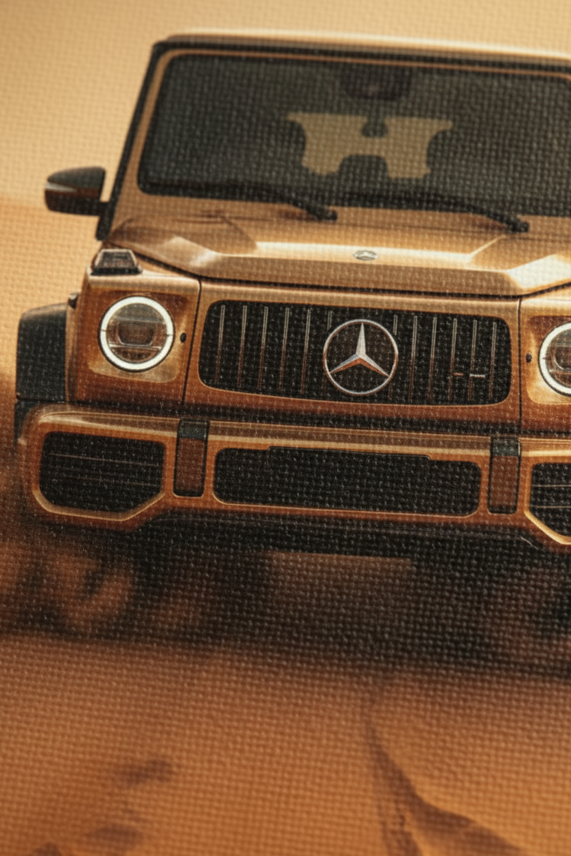 Close-up Detail Mercedes G63 Canvas