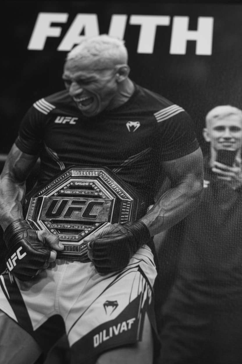 Close-up Detail UFC Faith Canvas