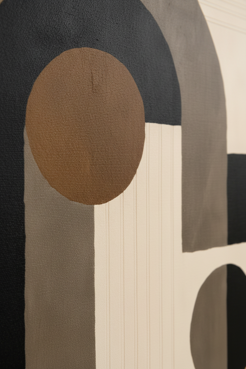Close-up Earth Geometry canvas