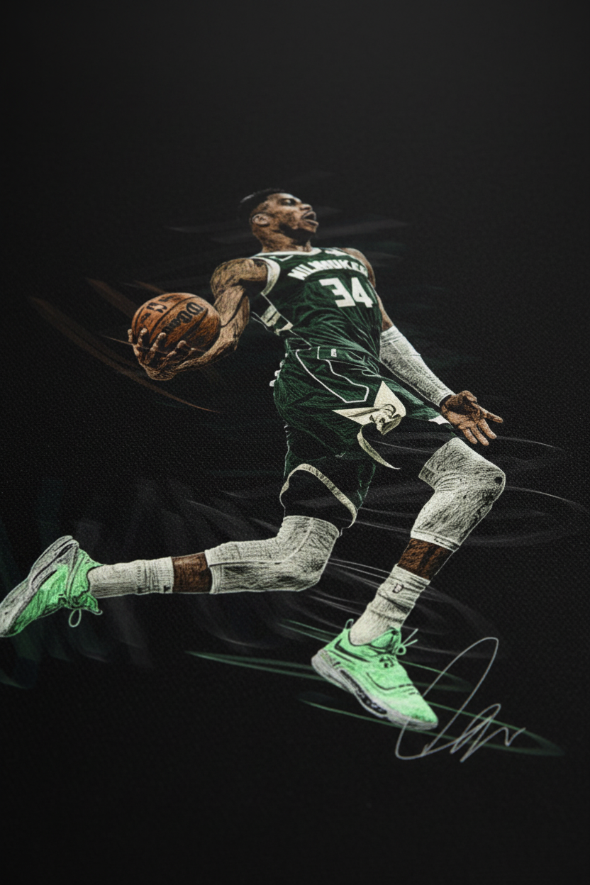 Close-up Giannis canvas