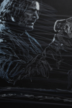 Close-up John Wick canvas