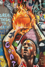Close-up Jordan canvas