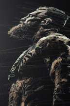 Close-up McGregor canvas quality