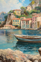 Close-up Mediterranean Cove canvas