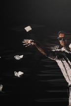 Close-up Money Rain canvas