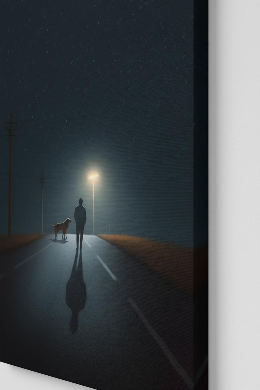 Close-up Night Walk canvas