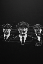 Close-up Peaky Blinders canvas