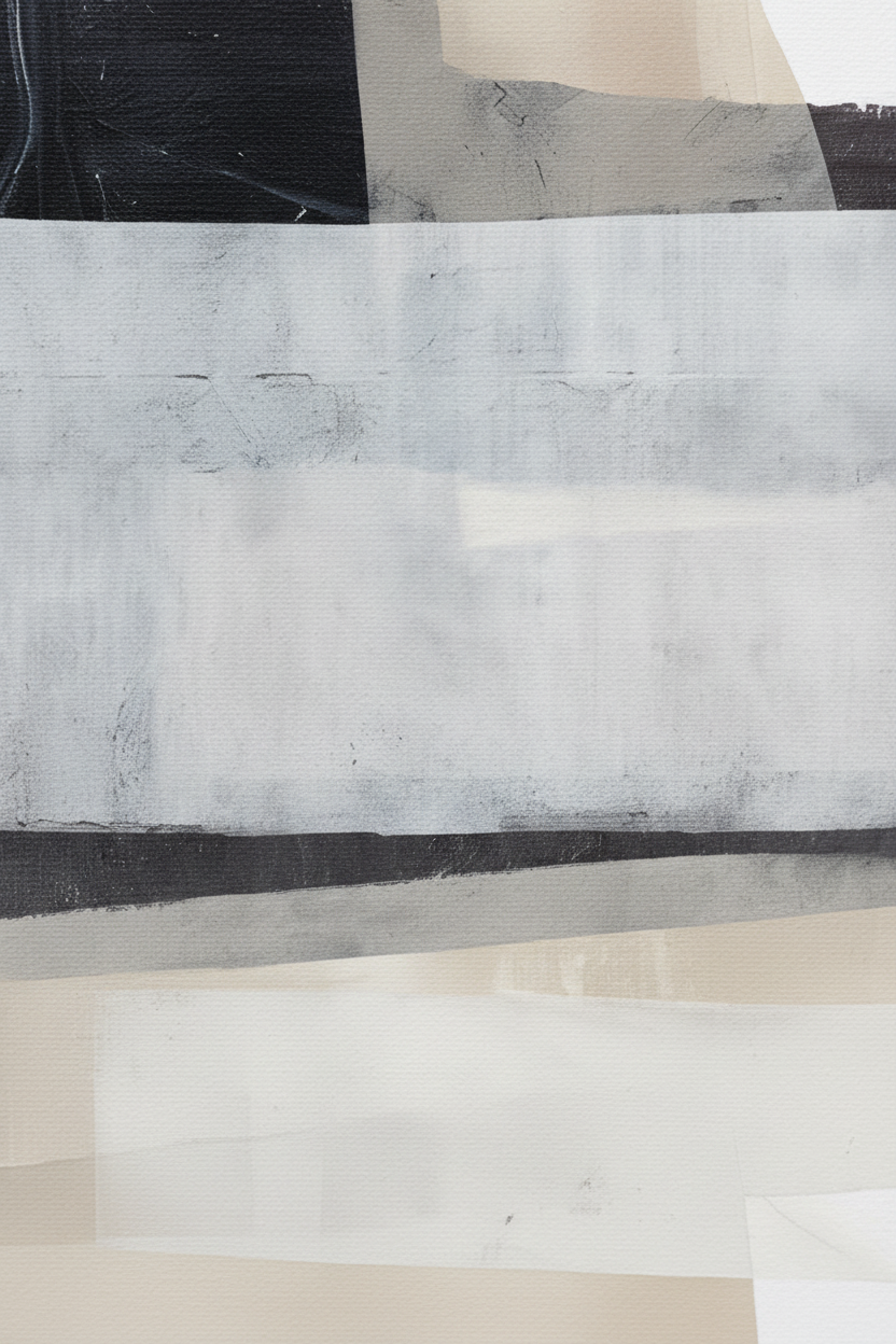 Close-up Quiet Layers canvas