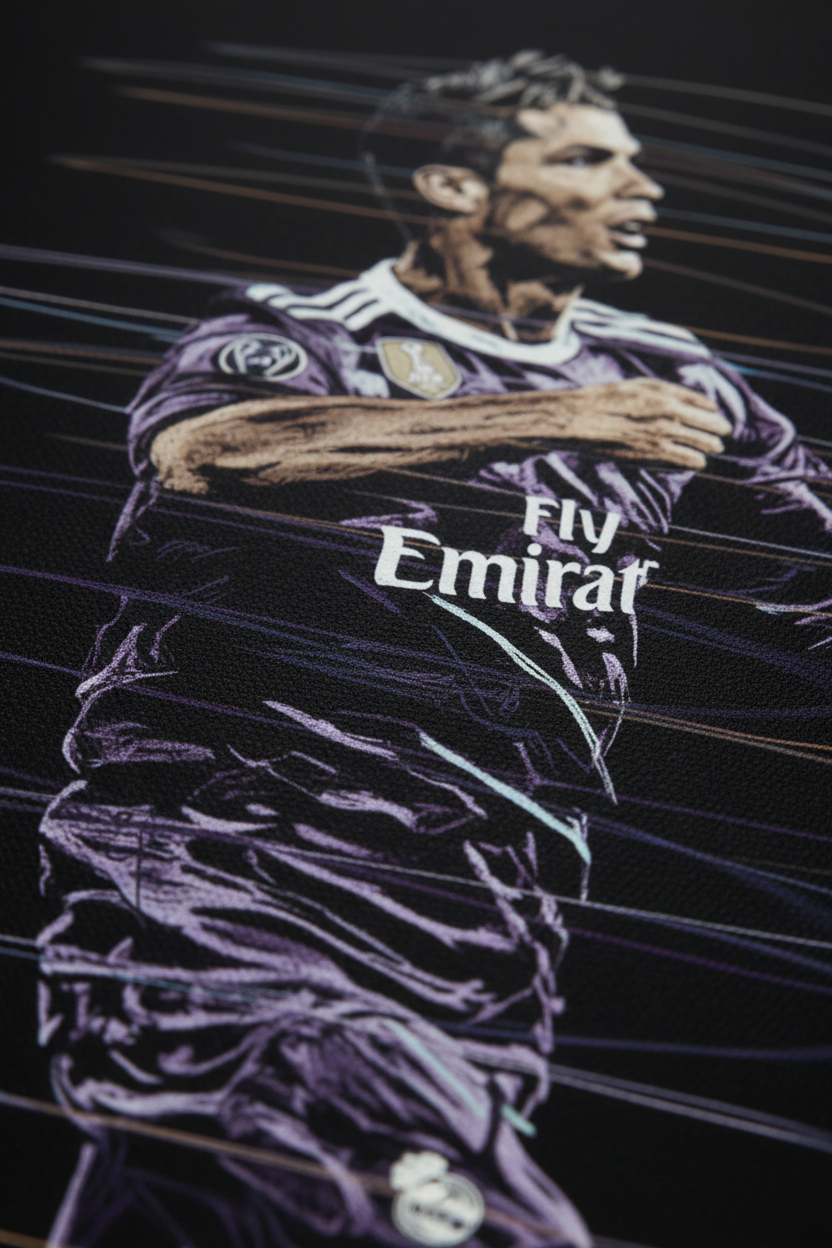 Close-up Ronaldo canvas quality