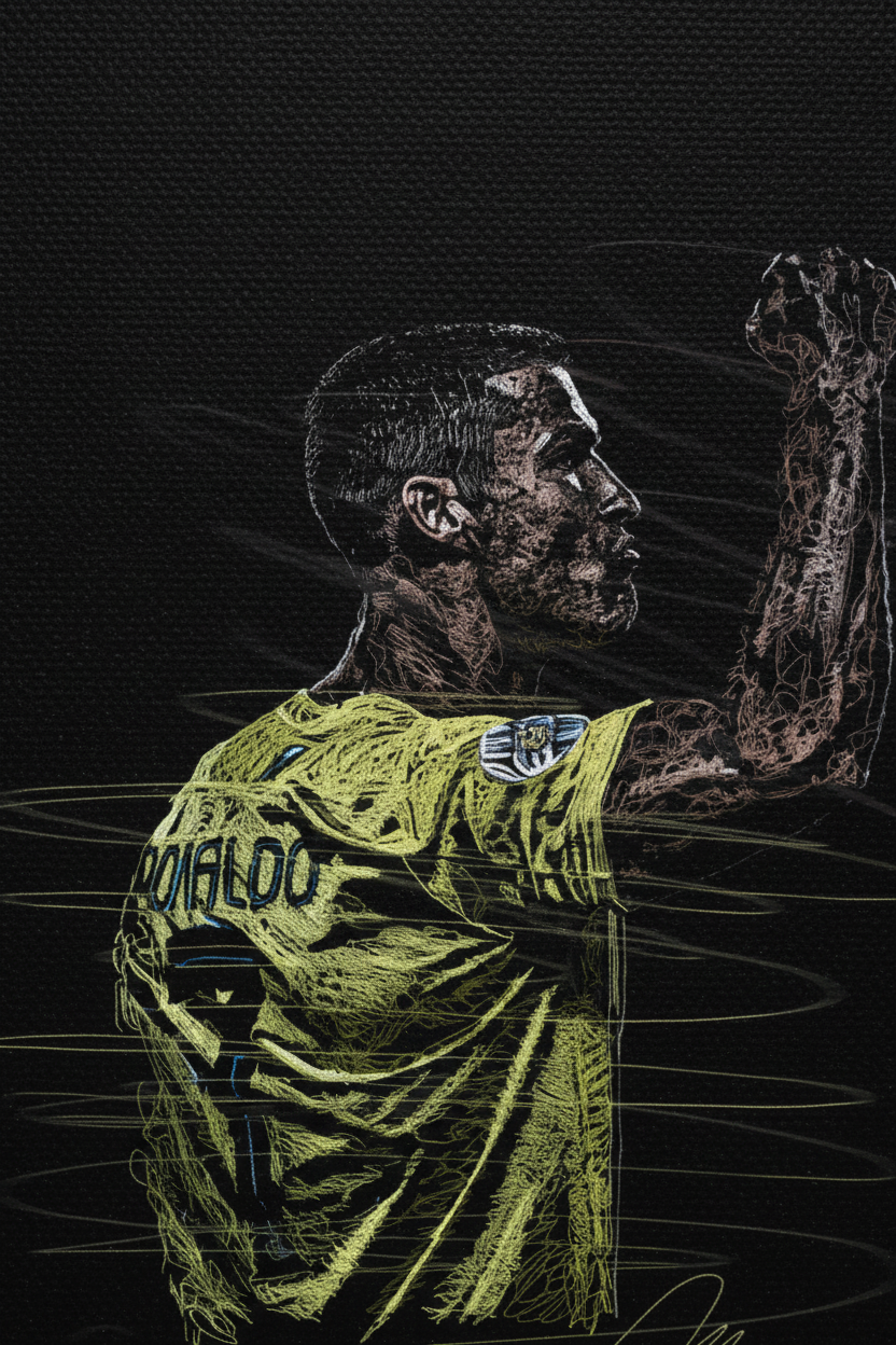 Close-up Ronaldo canvas