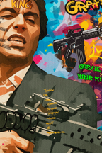 Close-up Scarface canvas