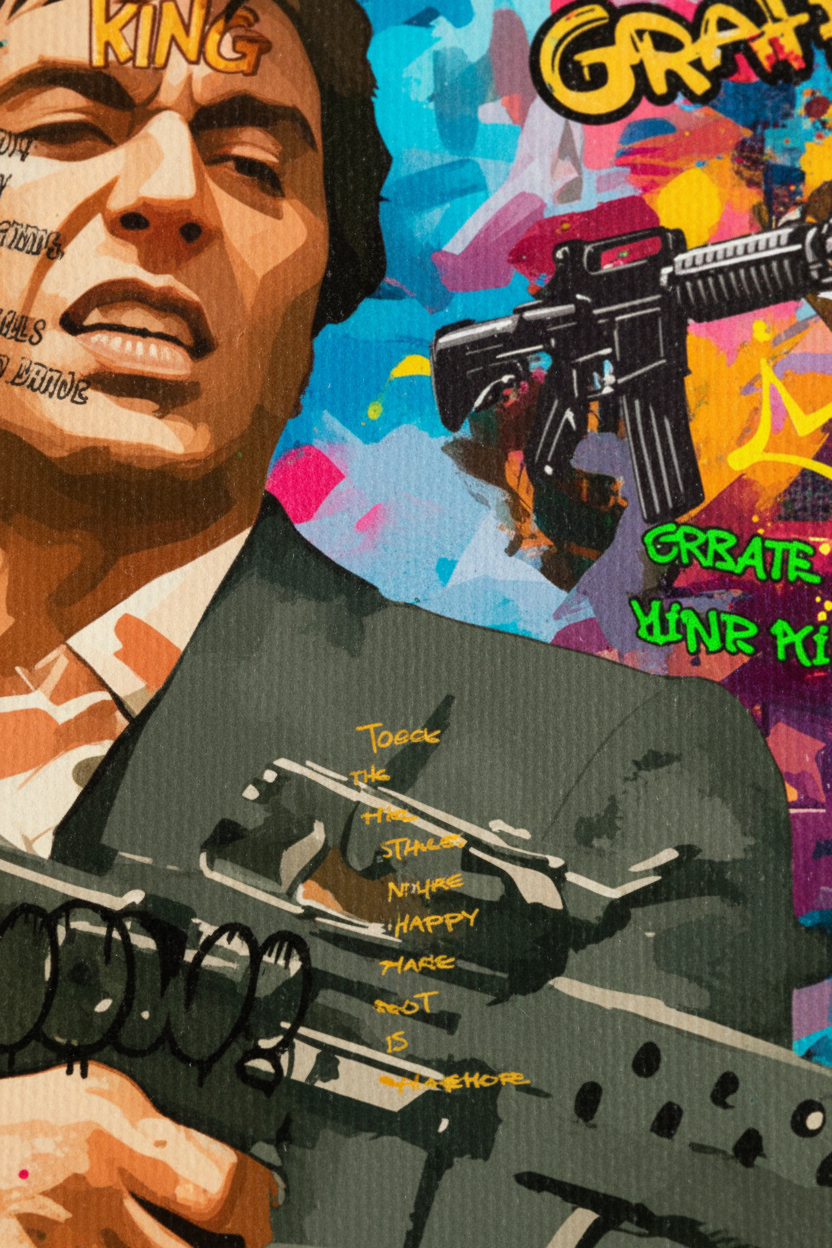Close-up Scarface canvas