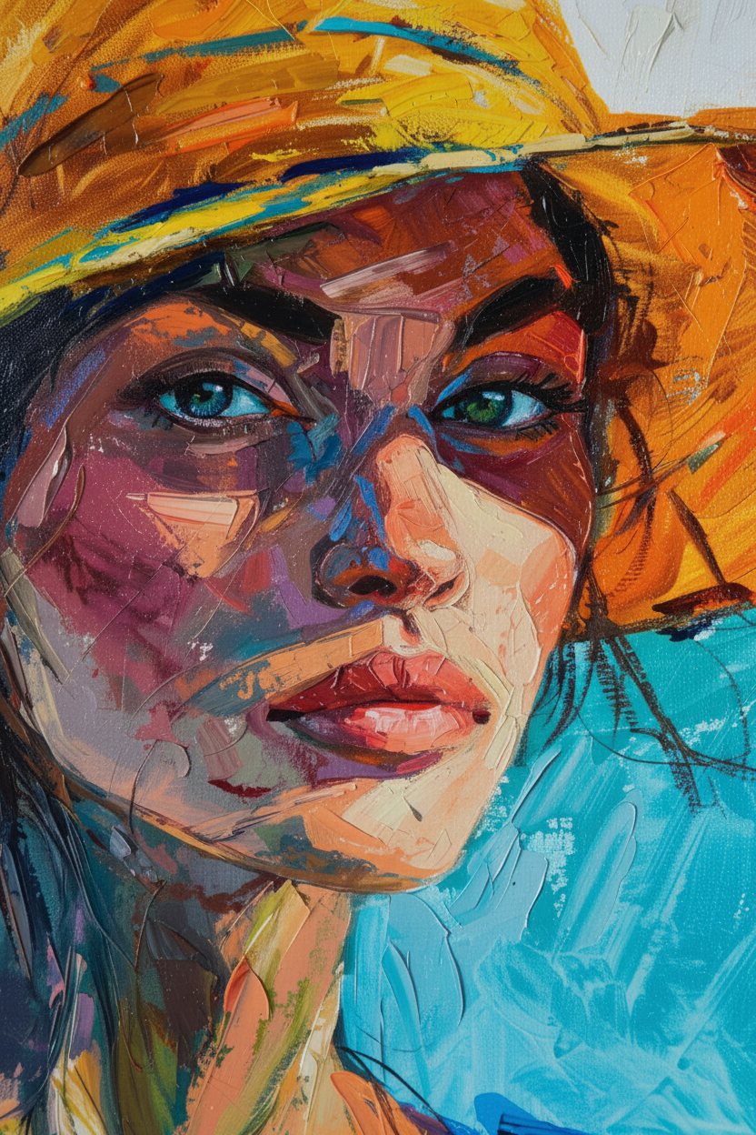 Close-up Summer Portrait canvas