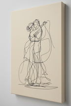 Close-up The Embrace canvas
