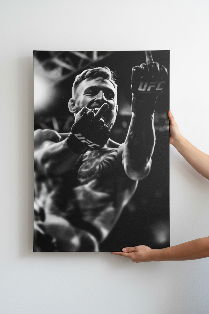 Χέρια που κρεμάνε τον Conor McGregor UFC Canvas