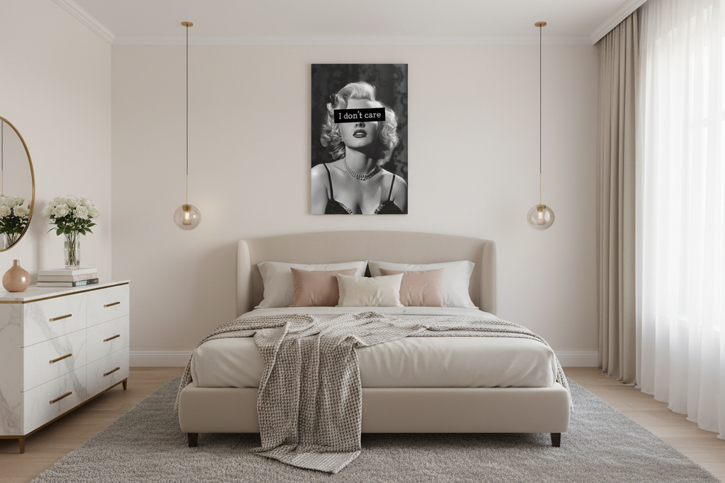 Feminine bedroom setting