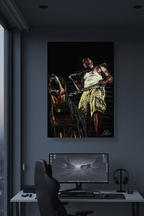 Franklin GTA canvas in gaming room