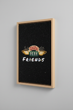 Friends Central Perk Canvas με Ξύλινη Κορνίζα