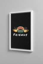 Friends Central Perk Canvas με Λευκή Κορνίζα