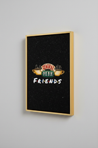 Friends Central Perk Canvas με Χρυσή Κορνίζα