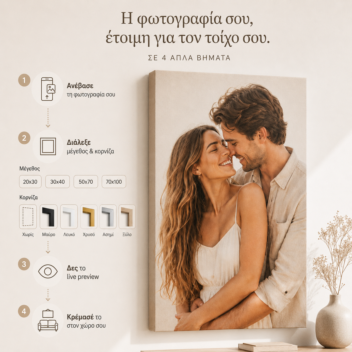 Φωτογραφία σε Καμβά – Κάθετος Πίνακας