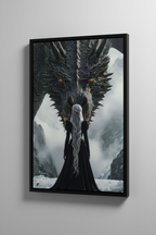 Game of Thrones Canvas με Μαύρη Κορνίζα