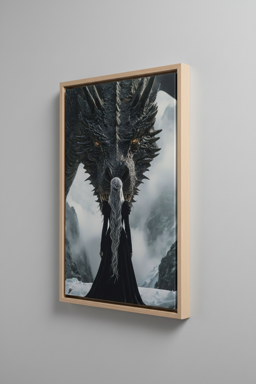 Game of Thrones Canvas με Ξύλινη Κορνίζα
