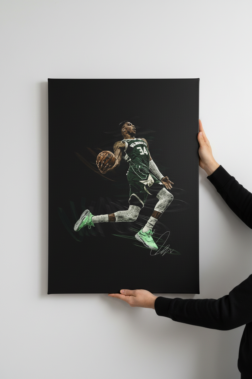 Giannis large canvas hands