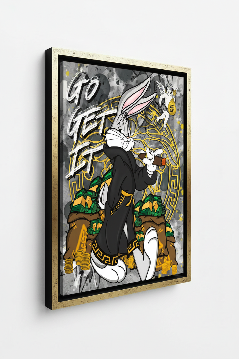 Go Get It - Gold Frame Vintage Style