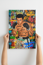 Hands hanging Ali canvas